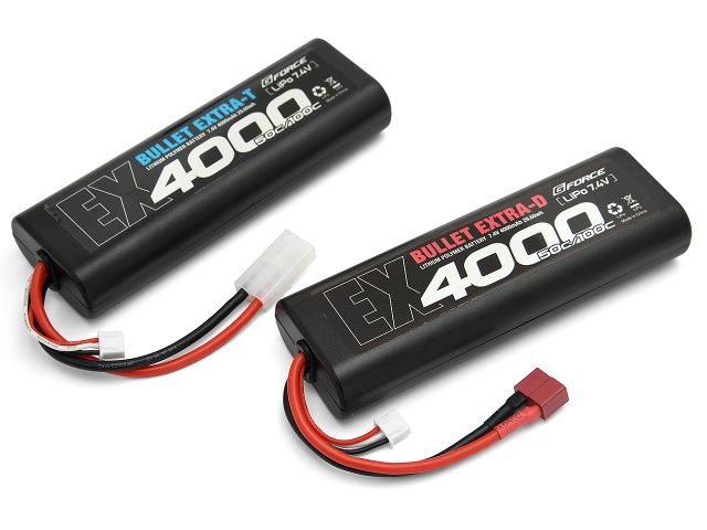 G-FORCEからRCカー用リポバッテリー「BULLET EXTRA LiPo」が登場